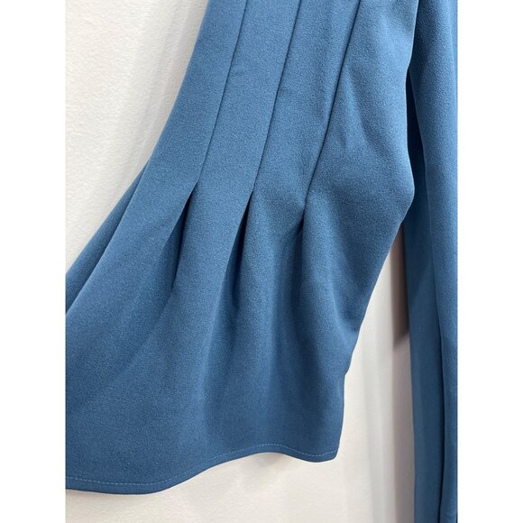 Banana Republic Blue Bell Sleeve Sheath Dress XS Work Office Career - Picture 5 of 6